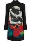 VALENTINO LOVERS PRINT DRESS