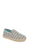 Toms Deconstructed Alpargata Slip-on In Navy Cabana Stripe Fabric