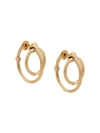 ALAN CROCETTI TWISTED HOOP EARRINGS