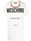 MOSCHINO PRINTED LOGO T-SHIRT DRESS