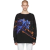 MAISON MARGIELA MAISON MARGIELA BLACK GRAPHIC SWEATSHIRT