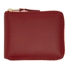 Comme Des Garçons Comme Des Garcons Wallets Red Line Zip Around Wallet In Red