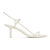 The Row Off-white Bare Heeled Sandals
