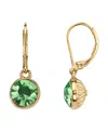 2028 14k Gold-dipped Period Green Faceted Drop Earrings In Green