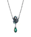 2028 Ab Drop Necklace In Blue