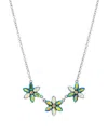 2028 Ab Flower Necklace In Multi