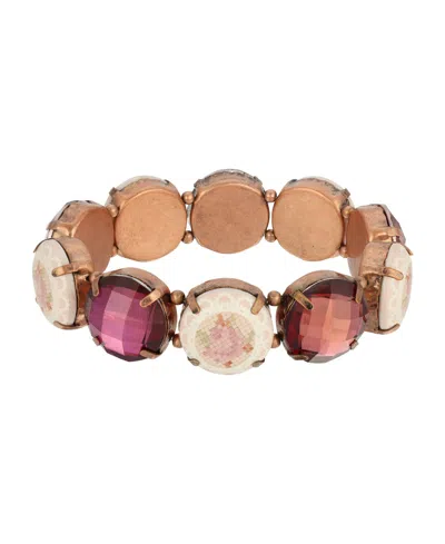2028 Amethyst Stretch Bracelet In Purple