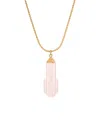 2028 Art Deco Style Etched Glass Pendant Necklace In Pink