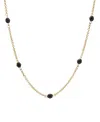 2028 Beaded Necklace In Black