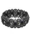 2028 Black-tone Stretch Bracelet In Black