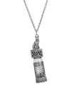 2028 Cat Vial Cap Necklace In Silver-tone