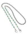 2028 Chain And Bead Mask Holder In Green