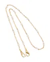 2028 Chain And Imitation Pearl Mask Holder In White