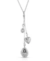 2028 Charm Heart Locket Necklace In Silver-tone