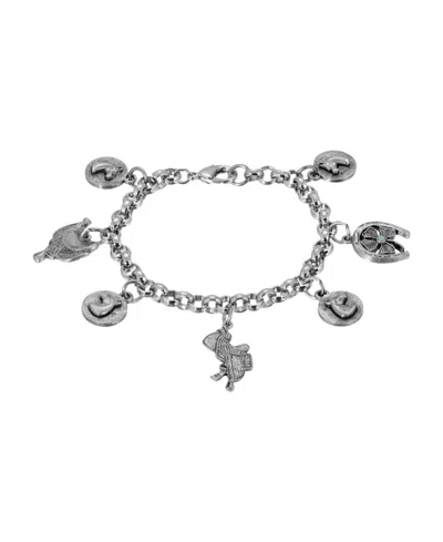 2028 Charm Horse Bracelet In Silver-tone