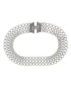 2028 Collectanea Interlaced Chain Collar Necklace In Silver-tone
