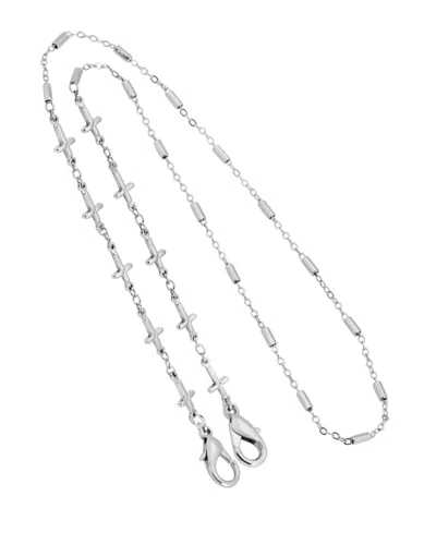 2028 Cross Chain Mask Holder In Gray