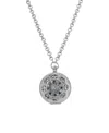 2028 Crystal Blue Locket Necklace In Blue