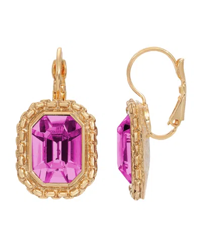 2028 Crystal Earrings In Pink