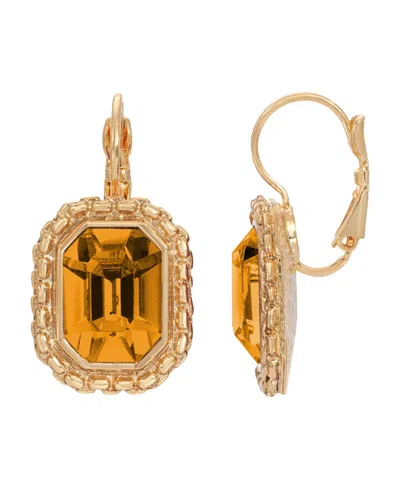 2028 Crystal Earrings In Topaz