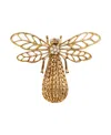 2028 Crystal Filigree Bee Pin In Gold