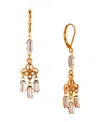 2028 Crystal Mini Chandelier Drop Earrings In Yellow