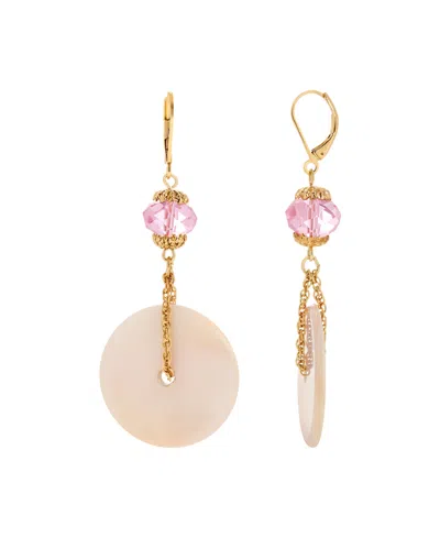 2028 Drop Earrings In Pink