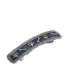 2028 Enamel Blue Bone Paw Barrette In Blue