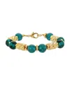2028 Glass Beaded Bracelet In Green