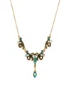 2028 Glass Multi Ab Collar Necklace In Multi