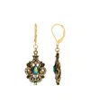 2028 Glass Multi Ab Drop Earrings In Multi