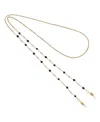 2028 Gold-tone Black Eyeglass Holder In Black
