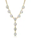 2028 Gold-tone Crystal Y-necklace In Clear