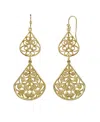 2028 Gold-tone Filigree Drop Earrings In Gold