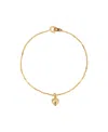 2028 Gold Tone Small Heart Bracelet In Yellow