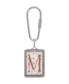 2028 Initial A-z Floral Key Fob In Multi-m