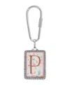 2028 Initial A-z Floral Key Fob In Multi-p