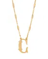 2028 Initial Necklace In Yellow- C
