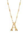 2028 Initial Necklace In Yellow-a