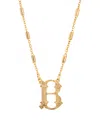 2028 Initial Necklace In Yellow-b