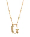 2028 Initial Necklace In Yellow-g