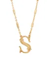 2028 Initial Necklace In Yellow-s