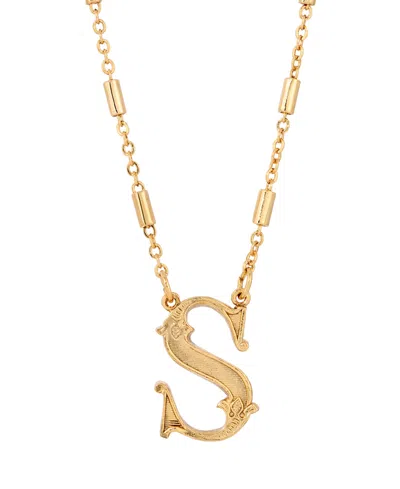 2028 Initial Necklace In Yellow-s
