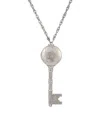2028 Key Locket Pendant Necklace In Gray