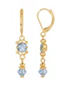 2028 Light Blue Drop Earrings In Blue