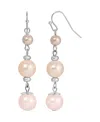 2028 Multi Color Imitation Pearl Drop Earrings In Multi