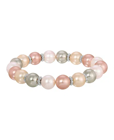2028 Multi Color Imitation Pearl Stretch Bracelet