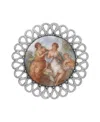 2028 Retro Art Brooch In Multi