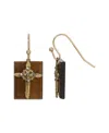 2028 Semi-precious Drop Earrings In Brown