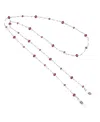2028 Silver-tone Amethyst Purple Color Eyeglass Holder In Purple